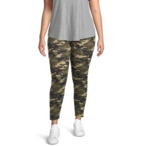 🆕 NOBO No Boundaries Army Camouflage Print Ankle Leggings XX-Large
